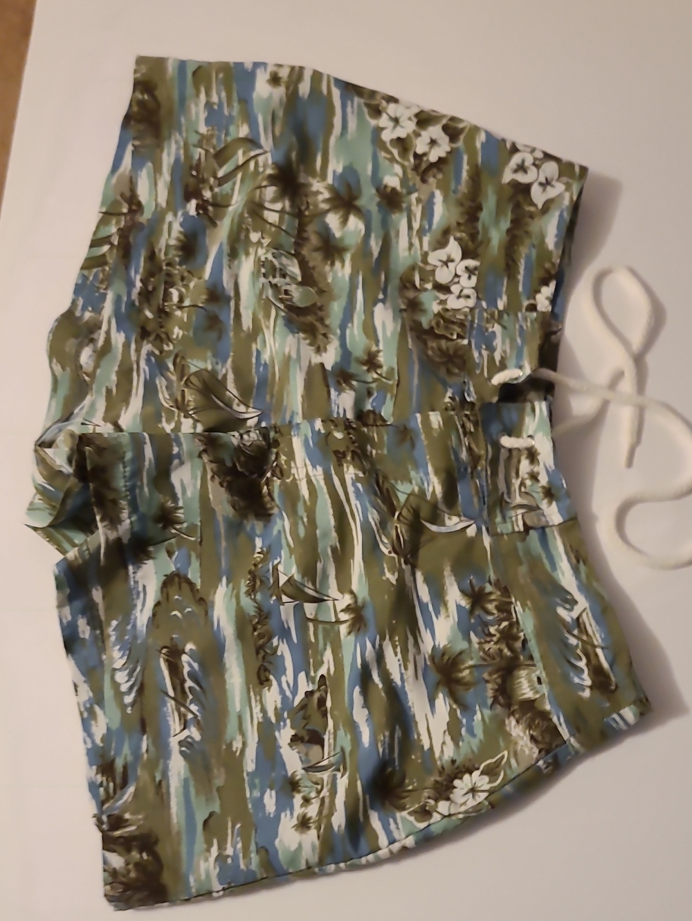 Instant Action Tropical Print Swim Shorts Women's M